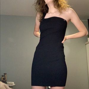 fashion nova bodycon fitted black mini dress